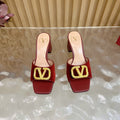 VALENTINO 25S HIGH-HEEL MULES 60 MM IN DARK RED VELVET AND CALFSKIN WITH GOLD HARDWARE