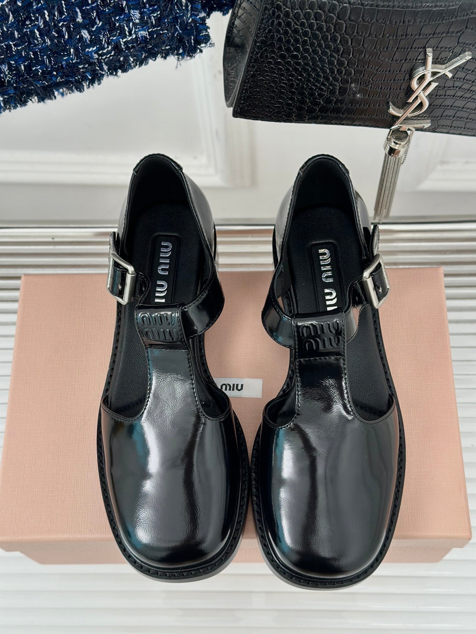 Sandal Platform Black Calfskin