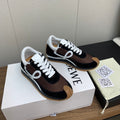 LW FLOW RUNNER SNEAKER BROWN BLACK SUEDE