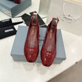 PRADA NAPPA MARY JANE PUMPS JAM LAMBSKIN